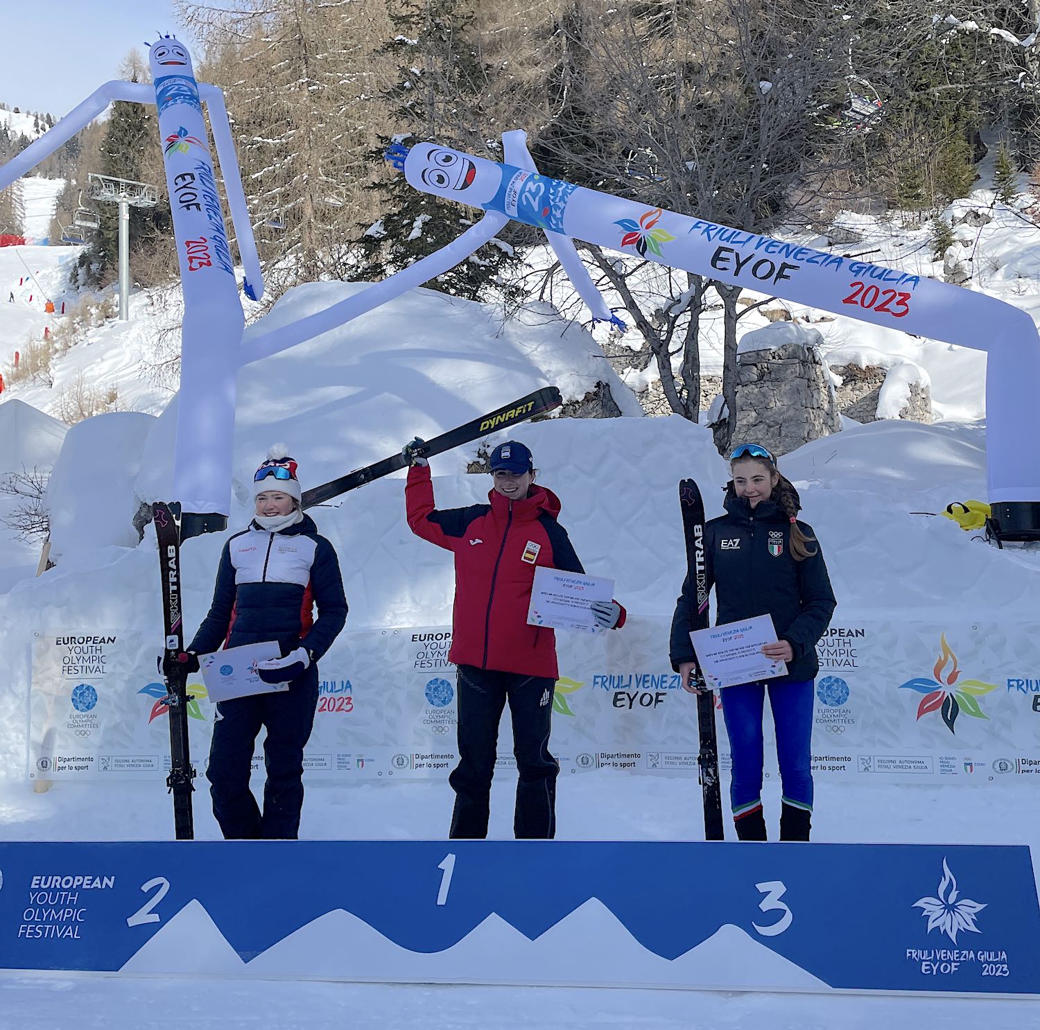 INDIVIDUAL RACE 2023 SKI MOUNTAINEERING FORNI DI SOPRA PODIUM F