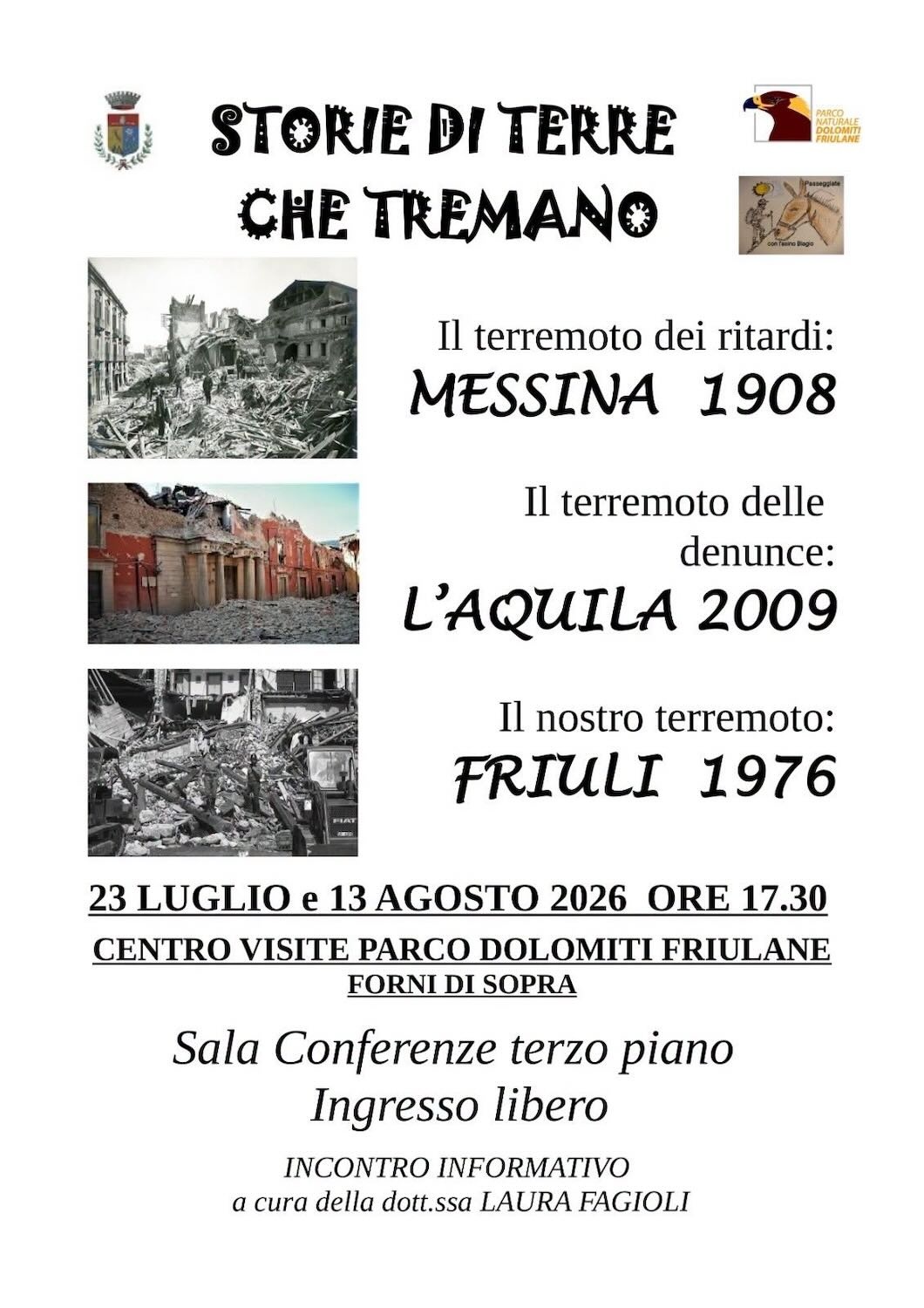Storie di terre che tremano