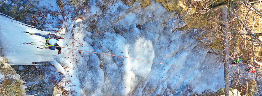 cascate ghiaccio tolina forni di sopra