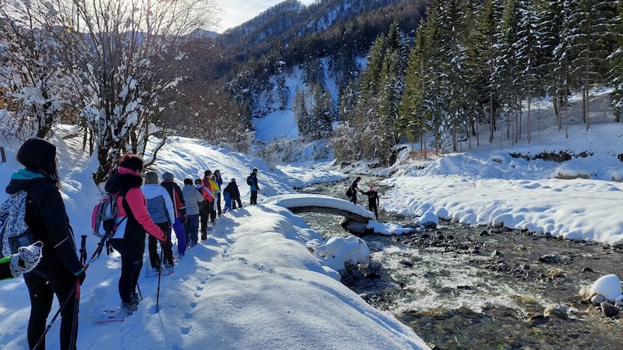 ciaspolata forni di sopra tagliamento