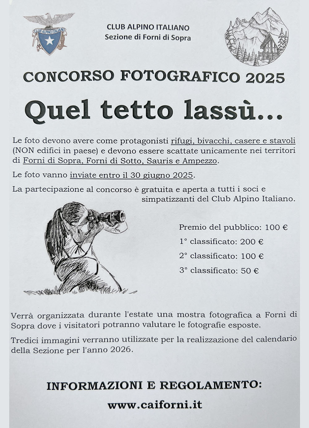 Concorso fotografico cai 2025