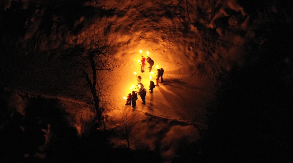 Fiaccolata con i maestri di sci