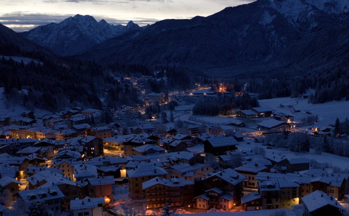 forni di sopra neve panoramica