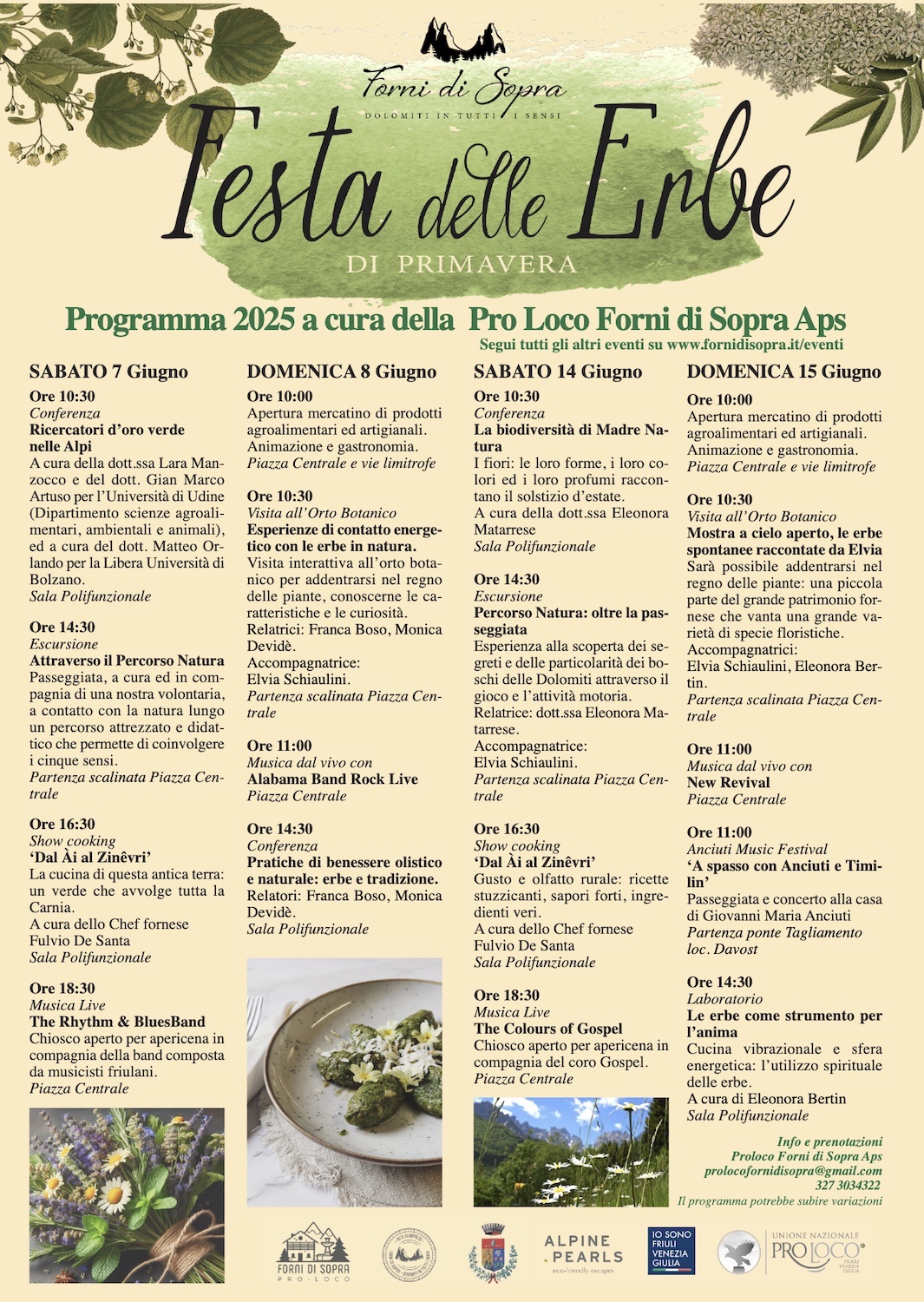 locandina Festa delle erbe Forni di Sopra