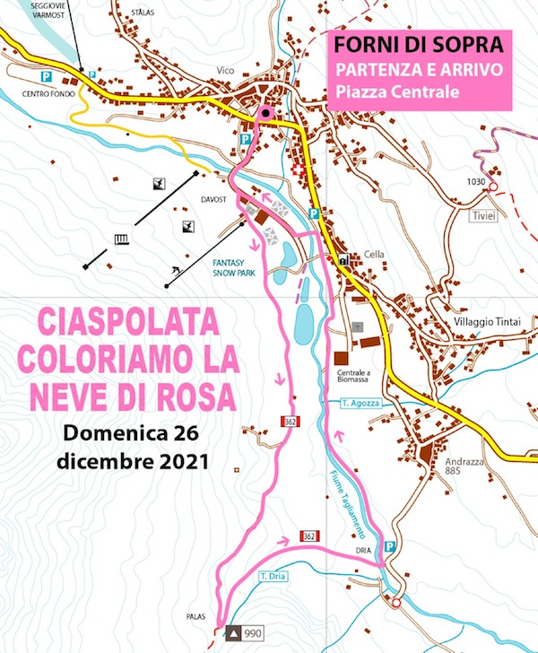 mappa corsa rosa