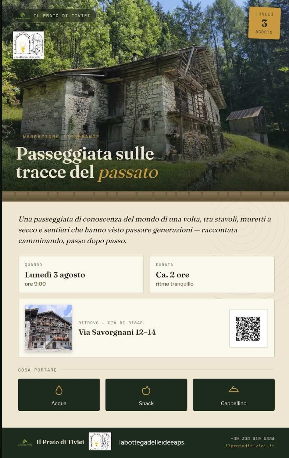 passeggiata sulle tracce del passato