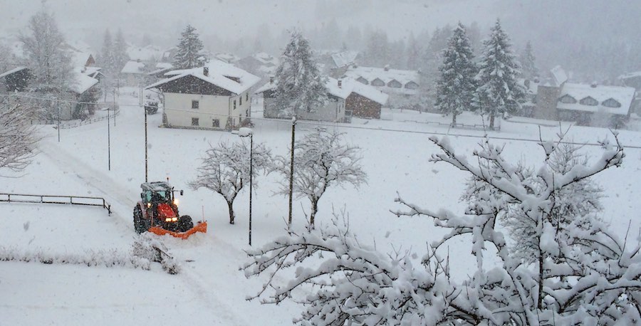 sgombero neve forni di sopra