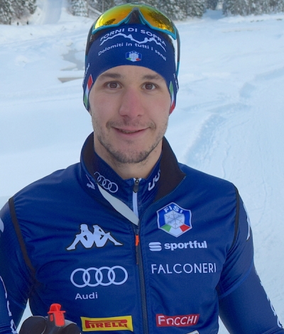 Daniele Cappellari Azzurro della squadra di Biathlon
